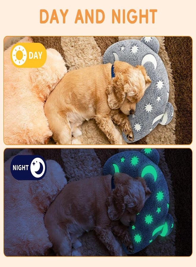 Qpets® Pet Pillow, Soft Plush Glow-in-the-Dark Pillow for Cat Dog, Star Design Sleeping Cushion with Head Neck Support, Durable & Easy-to-Clean (24X20cm) - Image 5